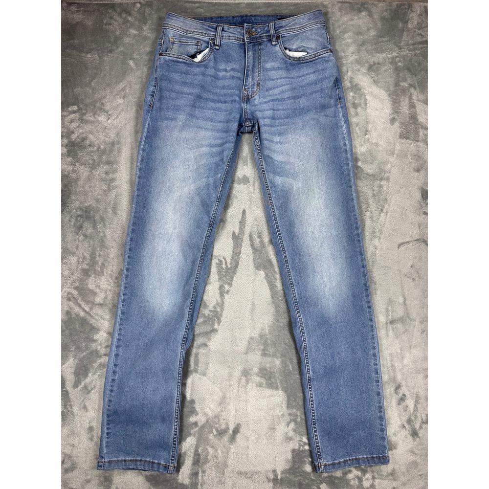 The Perfect Jean NYC Athletic Fit Mens 31x34 Medium Wash Blue Stretch Denim
